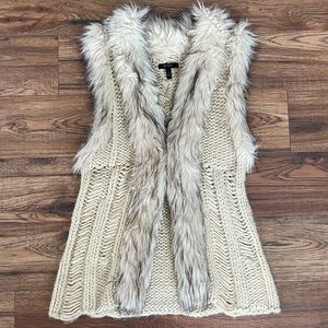 Jessica Simpson faux fur sweater